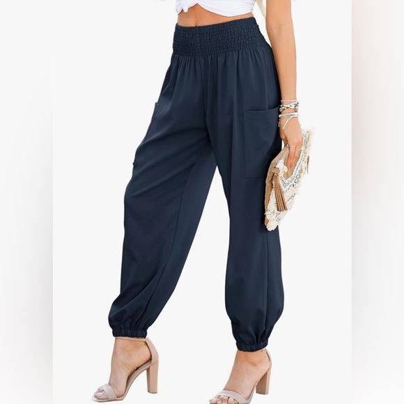 boho high waisted cargo pants - Picture 1 of 2